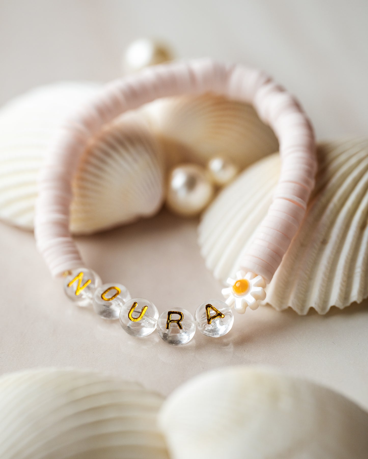 Organic Rubber beads Custom "Noura"