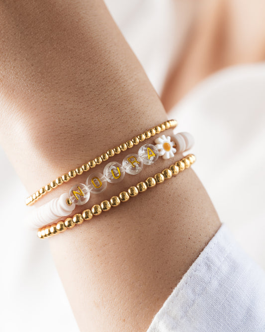 Organic Rubber beads Custom "Noura"